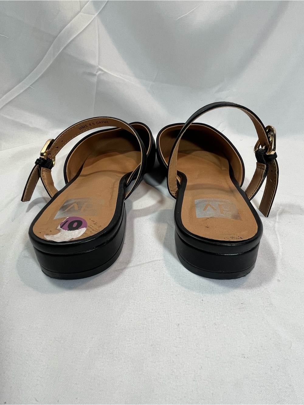 Dolce Vita Black Pointed Mary Jane Flat with Ankle Strap - Picture 9 of 10